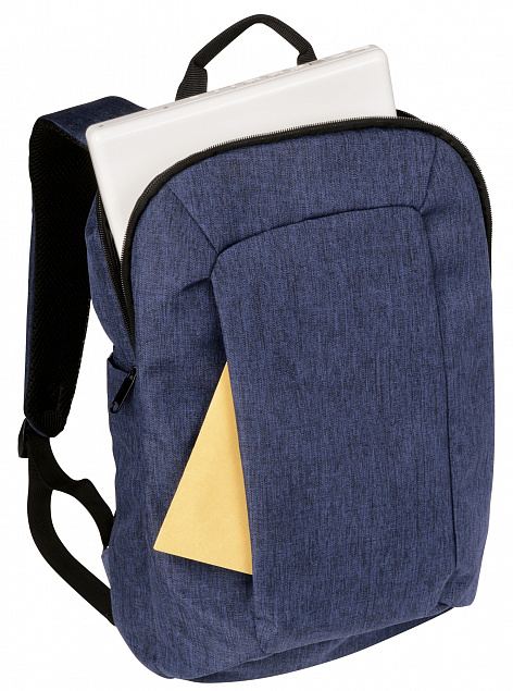 Рюкзак PROTECT, темно-синий с логотипом в Москве заказать по выгодной цене в кибермаркете AvroraStore