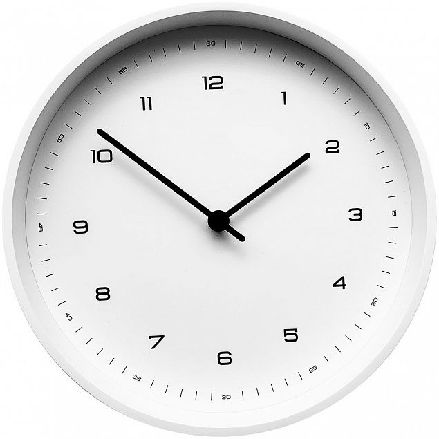 Часы настенные White, белые с логотипом в Москве заказать по выгодной цене в кибермаркете AvroraStore