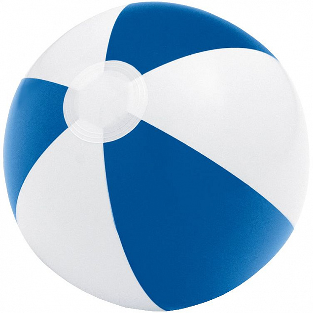 Надувной пляжный мяч Cruise, синий с белым с логотипом в Москве заказать по выгодной цене в кибермаркете AvroraStore