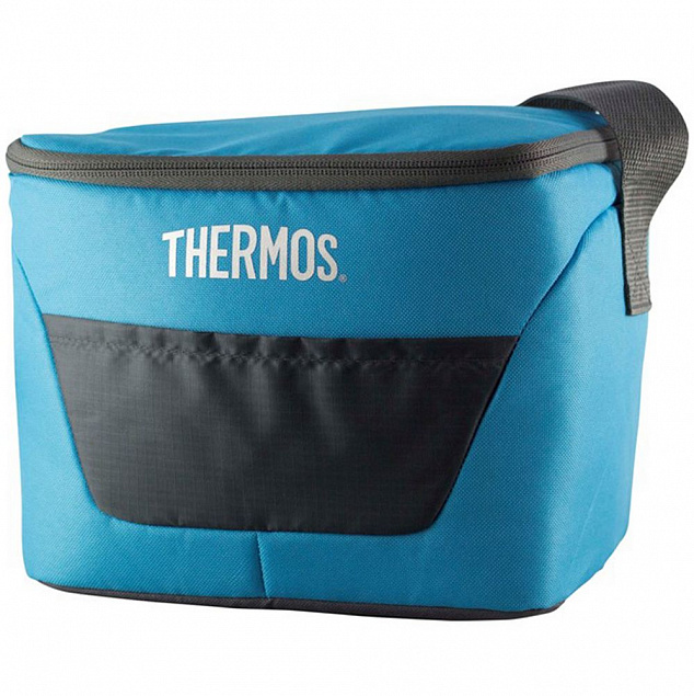 Термосумка Thermos Classic 9 Can Cooler, бирюзовая с логотипом в Москве заказать по выгодной цене в кибермаркете AvroraStore