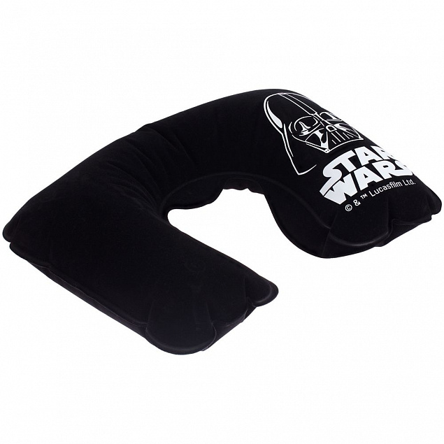 Надувная подушка под шею Darth Vader в чехле, черная с логотипом в Москве заказать по выгодной цене в кибермаркете AvroraStore