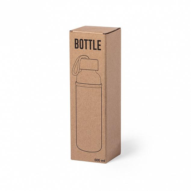 Бутылка для воды KASFOL, стекло, бамбук, 500 мл с логотипом в Москве заказать по выгодной цене в кибермаркете AvroraStore