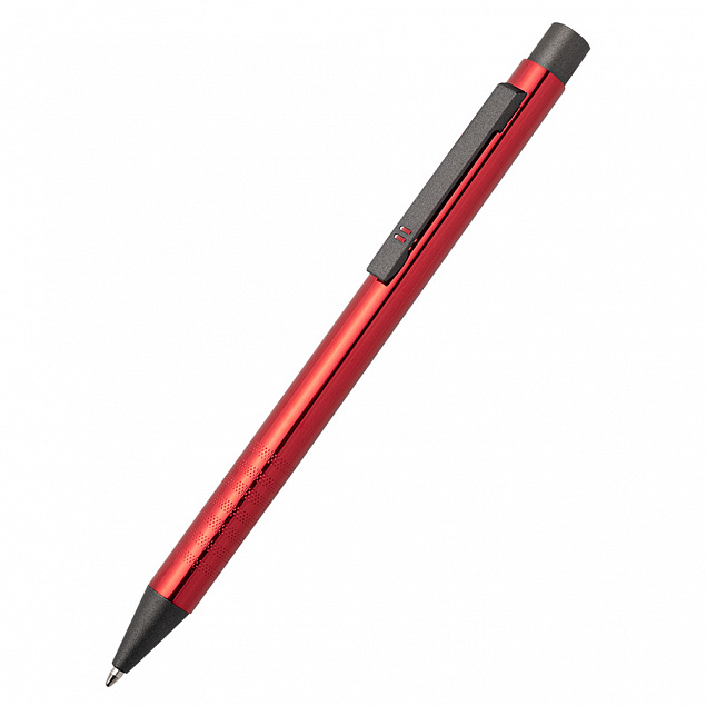Ручка металлическая Лоуретта, красный с логотипом в Москве заказать по выгодной цене в кибермаркете AvroraStore