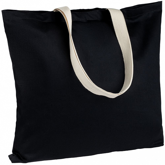 Холщовая сумка Shelty, черная с логотипом в Москве заказать по выгодной цене в кибермаркете AvroraStore
