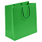 Пакет бумажный Porta, большой, зеленый с логотипом в Москве заказать по выгодной цене в кибермаркете AvroraStore