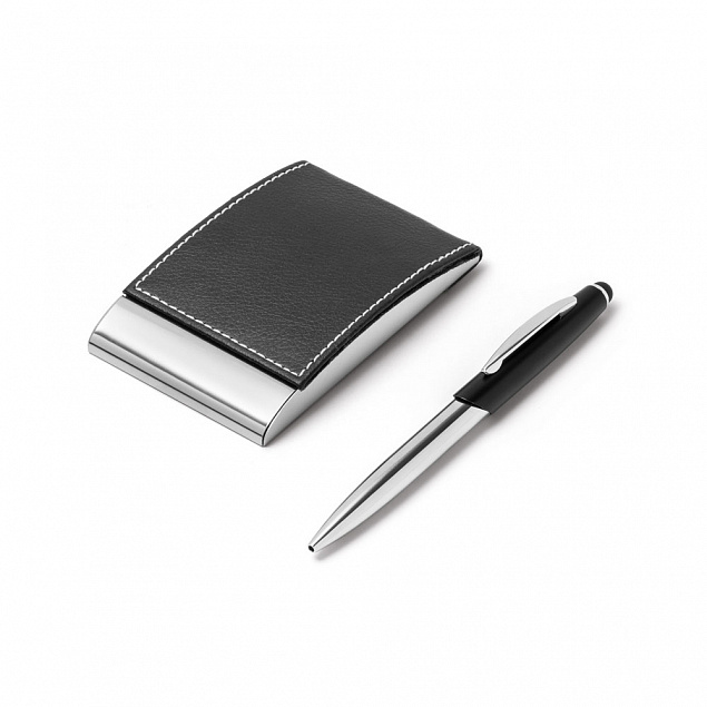 Письменный набор Dallas, ручка и ручка-роллер, серебристый с логотипом в Москве заказать по выгодной цене в кибермаркете AvroraStore