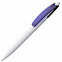 Ручка шариковая Bento, белая с синим с логотипом в Москве заказать по выгодной цене в кибермаркете AvroraStore