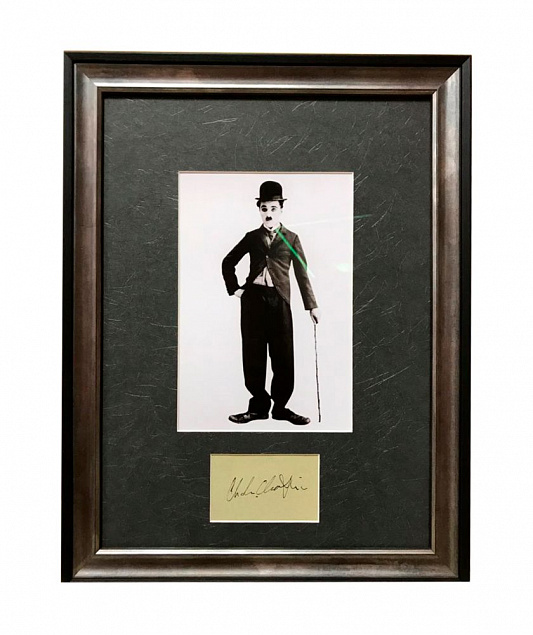 Фото с автографом Чарли Чаплина с логотипом в Москве заказать по выгодной цене в кибермаркете AvroraStore