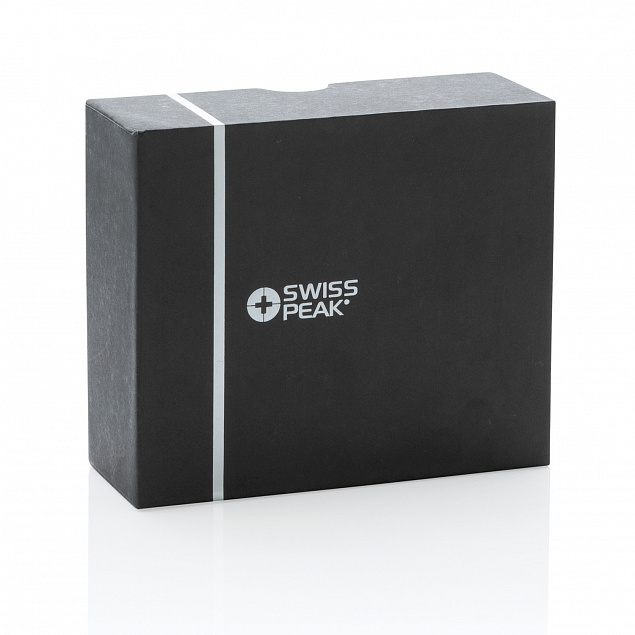 Наушники TWS Swiss Peak из переработанного пластика RCS с шумоподавлением ANC с логотипом  заказать по выгодной цене в кибермаркете AvroraStore