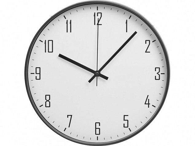 Пластиковые настенные часы «Carte blanche» с логотипом в Москве заказать по выгодной цене в кибермаркете AvroraStore