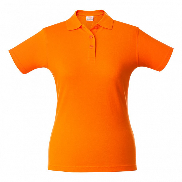 Рубашка поло женская SURF LADY, оранжевая с логотипом в Москве заказать по выгодной цене в кибермаркете AvroraStore