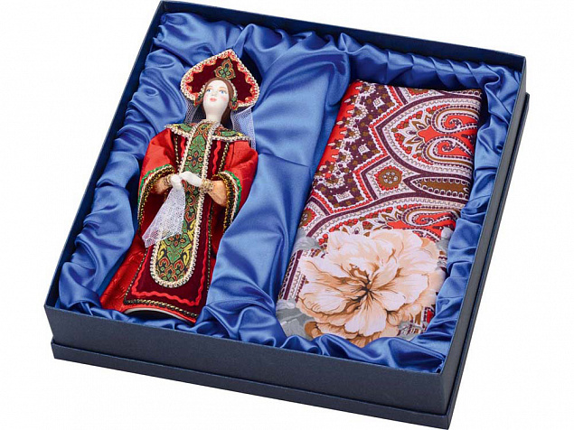 Подарочный набор "Евдокия": кукла, платок с логотипом в Москве заказать по выгодной цене в кибермаркете AvroraStore