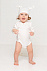 Боди детское Baby Prime, молочно-белое с логотипом в Москве заказать по выгодной цене в кибермаркете AvroraStore