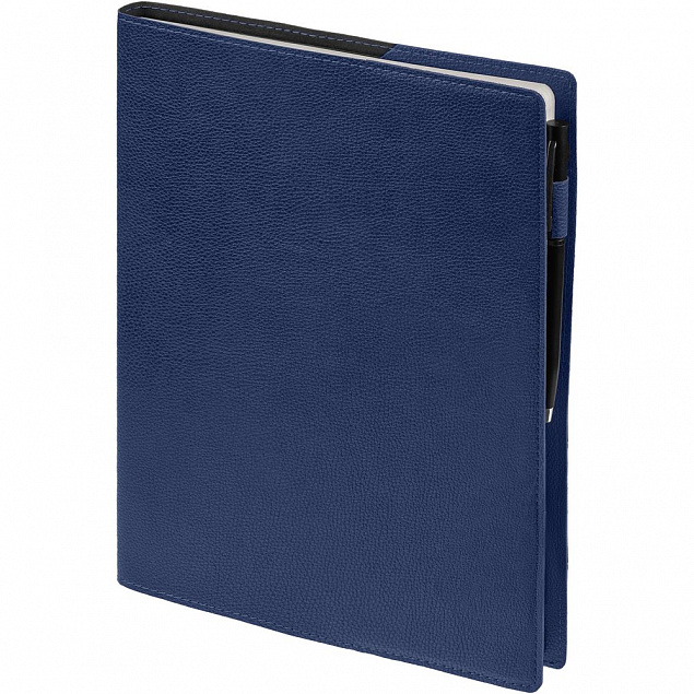 Ежедневник в суперобложке Brave Book, недатированный, синий с логотипом в Москве заказать по выгодной цене в кибермаркете AvroraStore