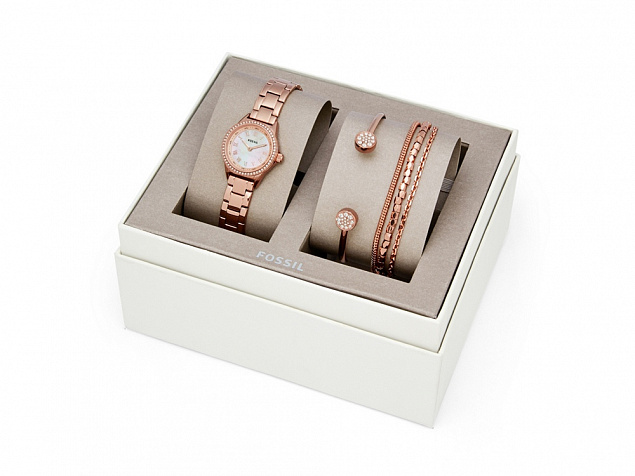 Подарочный набор: часы наручные женские, 4 браслета с логотипом в Москве заказать по выгодной цене в кибермаркете AvroraStore