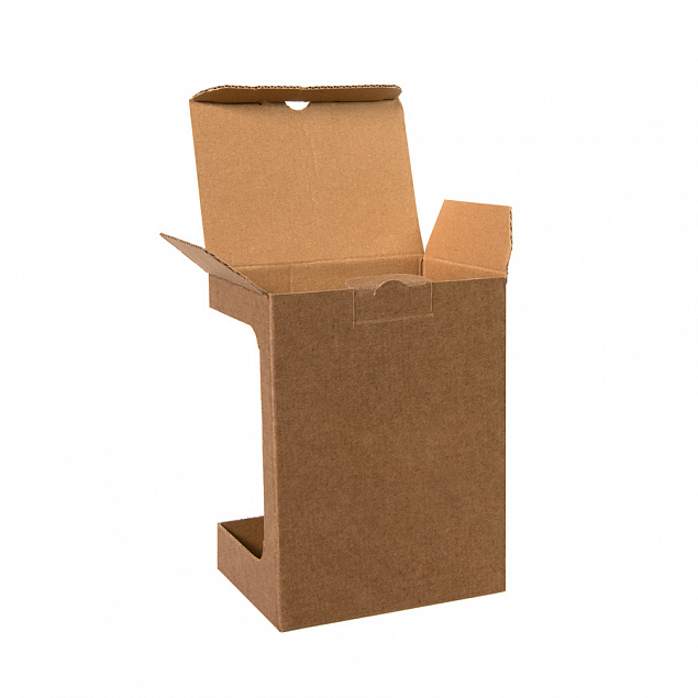Коробка для кружки 26700, размер 11,9х8,6х15,2 см, микрогофрокартон, коричневый с логотипом в Москве заказать по выгодной цене в кибермаркете AvroraStore