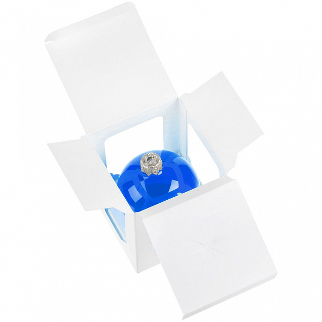 Елочный шар Gala Night в коробке, синий, 6 см с логотипом в Москве заказать по выгодной цене в кибермаркете AvroraStore