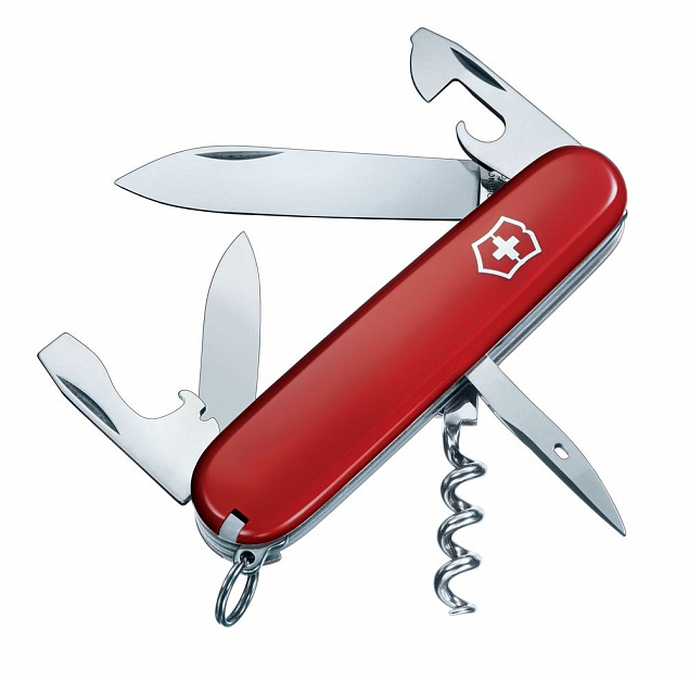Офицерский нож SPARTAN 91, красный с логотипом в Москве заказать по выгодной цене в кибермаркете AvroraStore