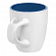 Кофейная кружка Pairy с ложкой, синяя с логотипом  заказать по выгодной цене в кибермаркете AvroraStore