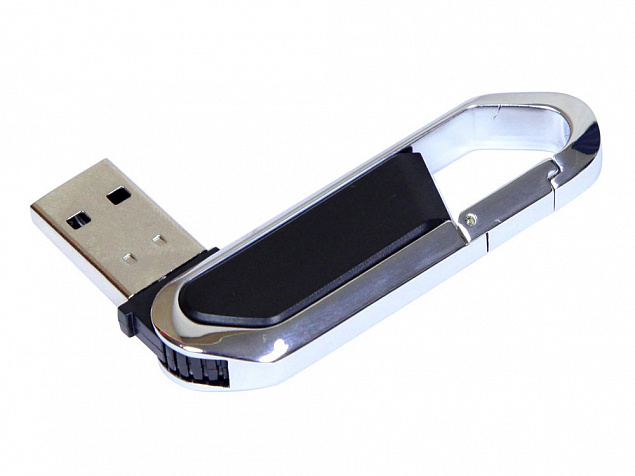 USB 2.0- флешка на 8 Гб в виде карабина с логотипом в Москве заказать по выгодной цене в кибермаркете AvroraStore