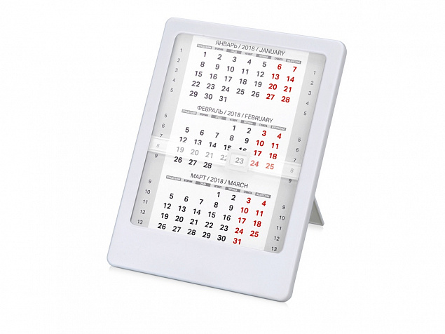 Календарь Офисный помощник, белый с логотипом в Москве заказать по выгодной цене в кибермаркете AvroraStore