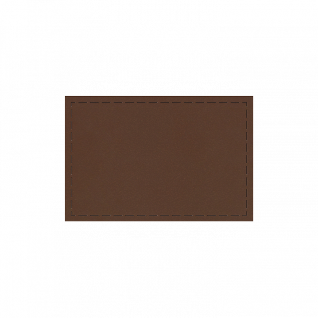 Шеврон для пледа, Velvet 121, темно-коричневый с логотипом в Москве заказать по выгодной цене в кибермаркете AvroraStore