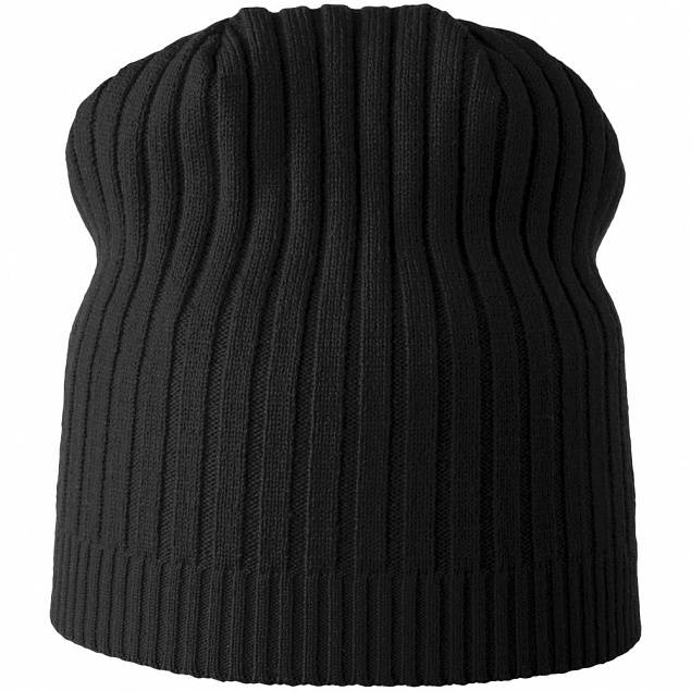 Шапка Stripes, черная с логотипом в Москве заказать по выгодной цене в кибермаркете AvroraStore