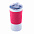 Термокружка вакуумная 'Funny" белая, синяя, силикон с логотипом в Москве заказать по выгодной цене в кибермаркете AvroraStore