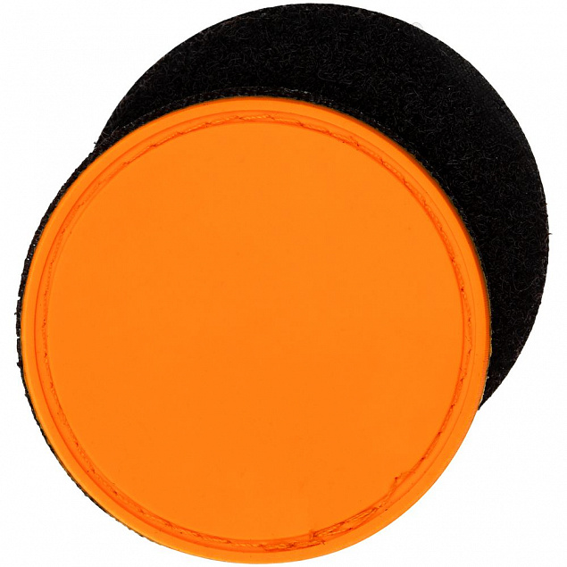 Лейбл из ПВХ с липучкой Menteqo Round, оранжевый неон с логотипом в Москве заказать по выгодной цене в кибермаркете AvroraStore