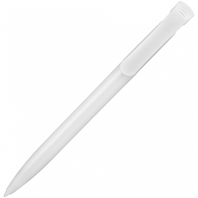 Ручка шариковая Clear Solid, белая с логотипом в Москве заказать по выгодной цене в кибермаркете AvroraStore