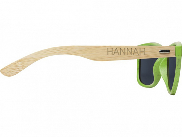 Солнцезащитные очки «Sun Ray» с бамбуковой оправой с логотипом  заказать по выгодной цене в кибермаркете AvroraStore