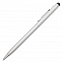 Шариковая ручка Touch Tip, серебристая с логотипом в Москве заказать по выгодной цене в кибермаркете AvroraStore