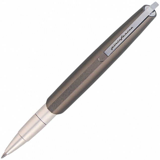 Шариковая ручка PF Go, серая с логотипом в Москве заказать по выгодной цене в кибермаркете AvroraStore