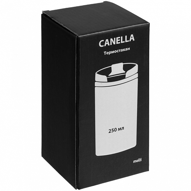 Термостакан Canella, серый с логотипом в Москве заказать по выгодной цене в кибермаркете AvroraStore