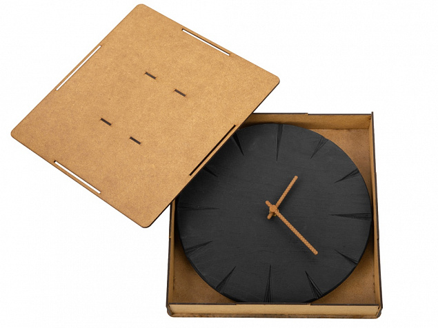 Часы деревянные «Валери» с логотипом в Москве заказать по выгодной цене в кибермаркете AvroraStore