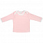 Футболка детская с длинным рукавом Baby Prime, розовая с молочно-белым с логотипом в Москве заказать по выгодной цене в кибермаркете AvroraStore