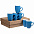Набор кружек Good Morning c покрытием софт-тач, синий с логотипом в Москве заказать по выгодной цене в кибермаркете AvroraStore