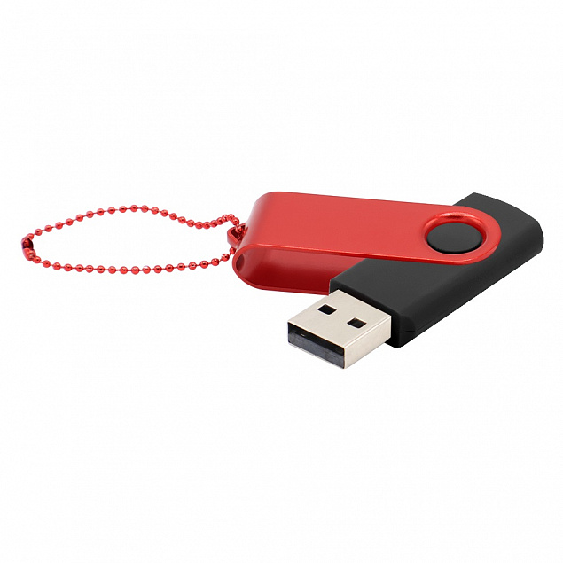 Флешка Designer To Go 2.0 USB 16Gb, черный/красный с логотипом в Москве заказать по выгодной цене в кибермаркете AvroraStore