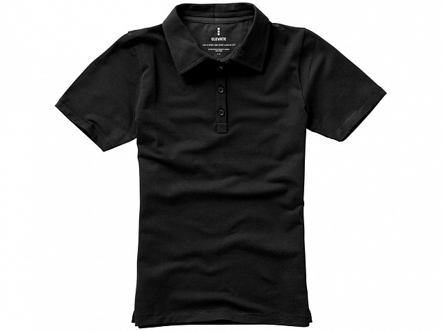 Рубашка поло Markham женская, антрацит/черный с логотипом в Москве заказать по выгодной цене в кибермаркете AvroraStore