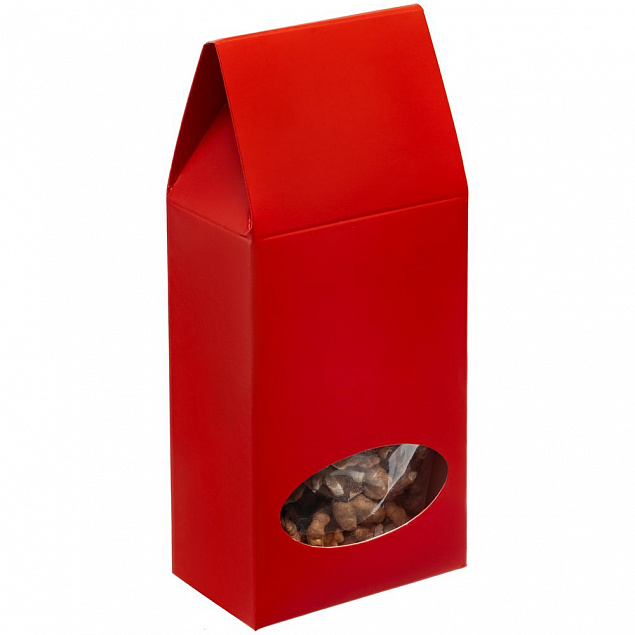 Коробка с окном English Breakfast, красная с логотипом в Москве заказать по выгодной цене в кибермаркете AvroraStore