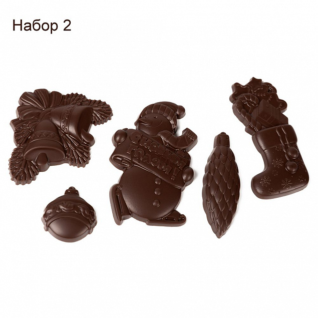 Набор фигурного шоколада Choco New Year на заказ с логотипом в Москве заказать по выгодной цене в кибермаркете AvroraStore