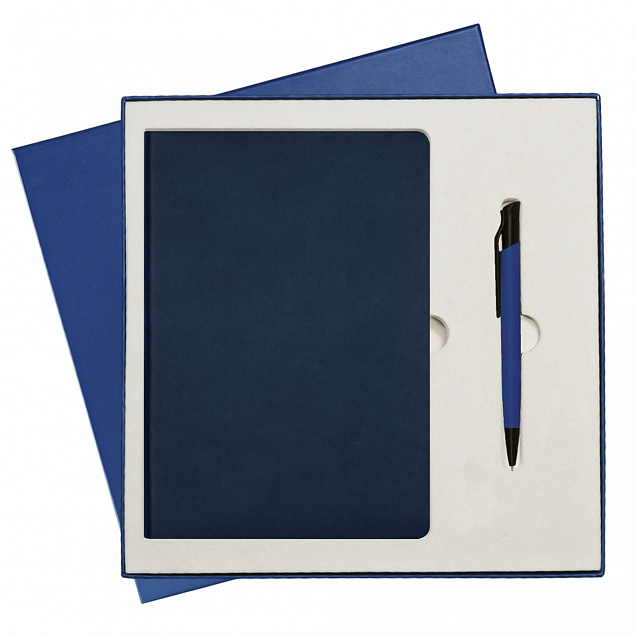 Подарочный набор Portobello/Sky синий-3 (Ежедневник недат А5, Ручка) беж. ложемент с логотипом в Москве заказать по выгодной цене в кибермаркете AvroraStore