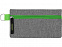 Универсальный пенал из переработанного полиэстера RPET Holder, серый/зеленый с логотипом в Москве заказать по выгодной цене в кибермаркете AvroraStore