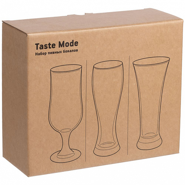Набор пивных бокалов Taste Mode с логотипом  заказать по выгодной цене в кибермаркете AvroraStore