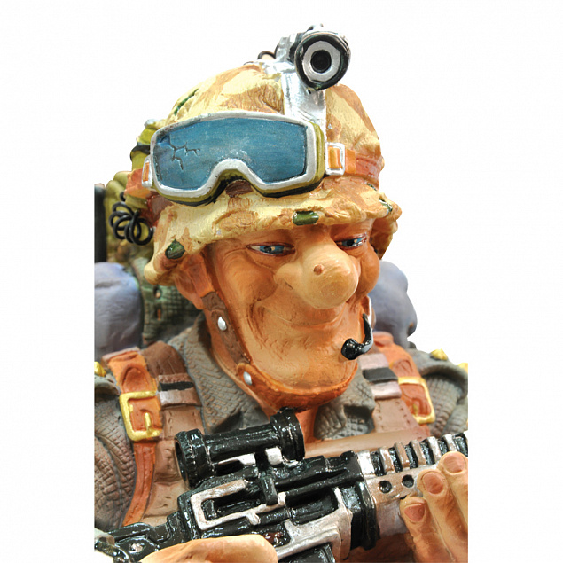 Скульптура "Военный" с логотипом в Москве заказать по выгодной цене в кибермаркете AvroraStore