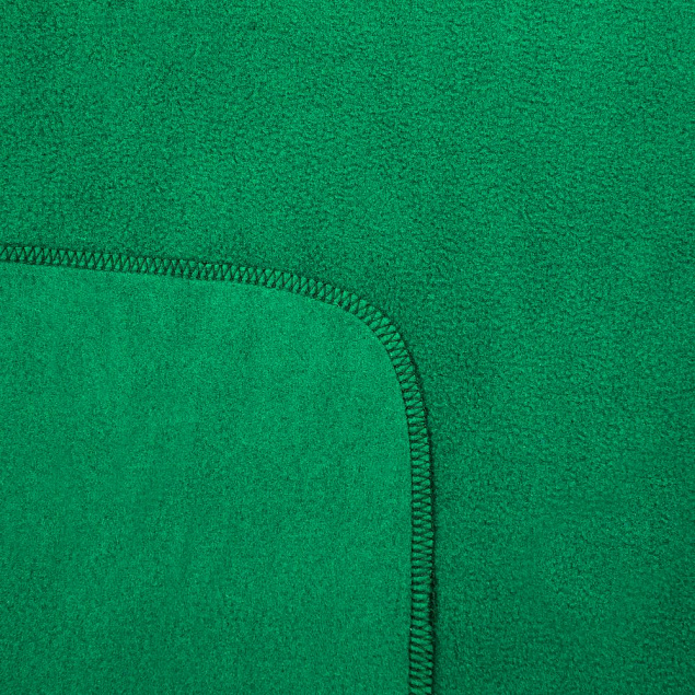 Флисовый плед Warm&Peace, зеленый с логотипом в Москве заказать по выгодной цене в кибермаркете AvroraStore