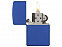 Зажигалка ZIPPO Classic с покрытием Royal Blue Matte с логотипом в Москве заказать по выгодной цене в кибермаркете AvroraStore