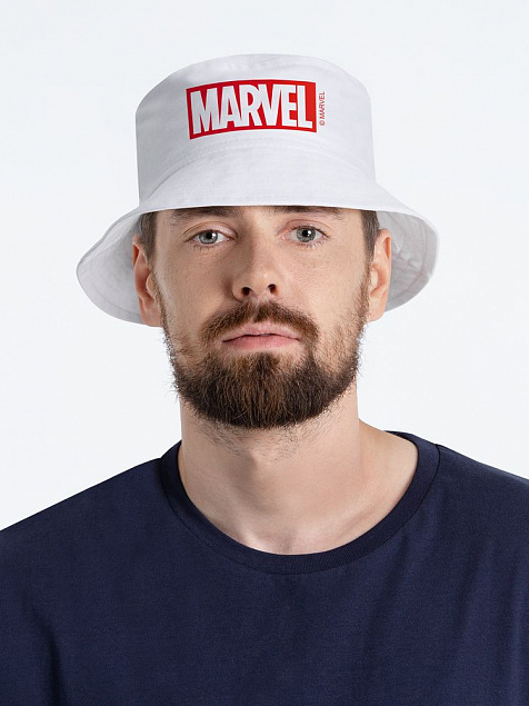 Панама Marvel, белая с логотипом в Москве заказать по выгодной цене в кибермаркете AvroraStore