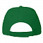 Бейсболка "Fortuna", 5 клиньев,  застежка на липучке, зеленый, 100% полиэстер, плотность 140 г/м2 с логотипом в Москве заказать по выгодной цене в кибермаркете AvroraStore