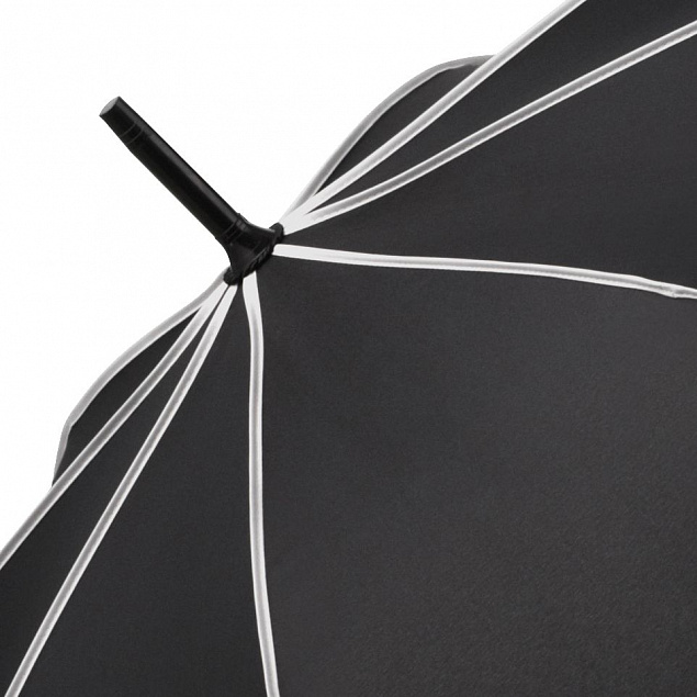 Зонт-трость Seam, светло-серый с логотипом в Москве заказать по выгодной цене в кибермаркете AvroraStore
